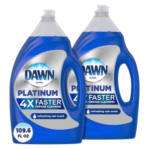 Dawn Platinum Dishwashing Liquid Dish Soap, Refreshing Rain Scent, 32.7 fl oz