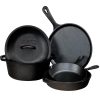 Pre-Seasoned Cast Iron 5 Piece Set, L5HS3, 5 Piece Combo Set