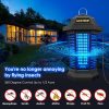GOOTOP Bug Zapper Outdoor, Mosquito Zapper Outdoor, Electric Fly Zapper,Fly Traps, Mosquito Killer, 3 Prong Plug,Flying Insects Zapper Outdoor 90-130V, ABS Plastic Outer (Black)