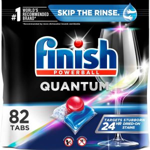 Finish - Quantum - 82ct - Dishwasher Detergent - Powerball - Ultimate Clean & Shine - Dishwashing Tablets - Dish Tabs (Packaging May Vary)