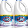Clorox Splash-Less Bleach, Concentrated Formula, Lavender Scent, 40 Ounce Bottle - Pack of 2 (Package May Vary)