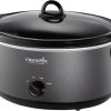 Crockpot SCV700-CH-BR Slow Cooker, 7 quarts, Charcoal