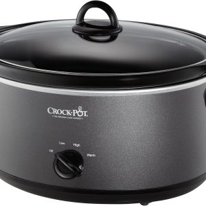 Crockpot SCV700-CH-BR Slow Cooker, 7 quarts, Charcoal