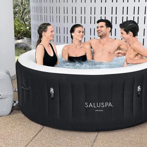 SaluSpa  Inflatable Hot Tub, 4-Person AirJet Spa