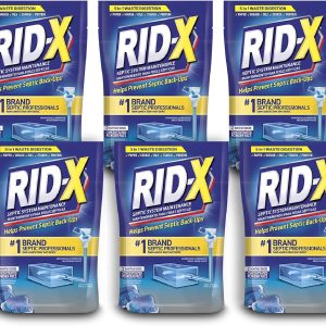 Rid-X Septic System Treatment, Septic Tank Treatment, 3-Monthly Supply Dual Action Septi-Pacs - 3.2 oz