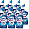 Lysol Power Toilet Bowl Cleaner Gel, For Cleaning and Disinfecting, Stain Removal, 24oz ,9 Ct , (Packaging May Vary)