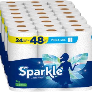 Sparkle® Pick-A-Size® Paper Towels, 24 Double Rolls = 48 Regular Rolls