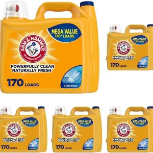 Arm & Hammer Clean Burst, 170 Loads Liquid Laundry Detergent, 170 Fl oz
