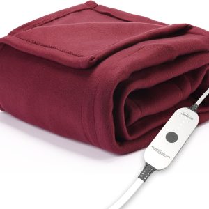 Sunbeam Royal Ultra Rodeen Blue Plaid Heated Personal Throw / Blanket, Cozy-Warm, Adjustable Heat Settings