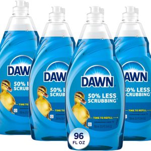 Dawn Ultra Dish Soap, Dishwashing Liquid, Original, 4x24 Fl Oz Bundle