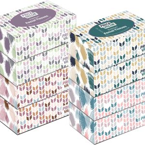 Premium Facial Tissues 230 Sheets Per Box 8 Boxes. Soft Gentle and Durable in A Stylish Box - 1,840 Sheets